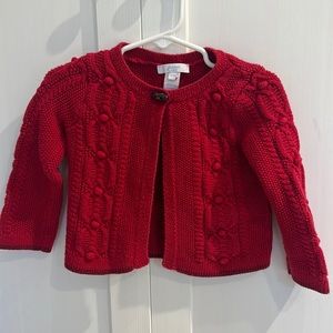 Jacadi Red Cardigan 18 months